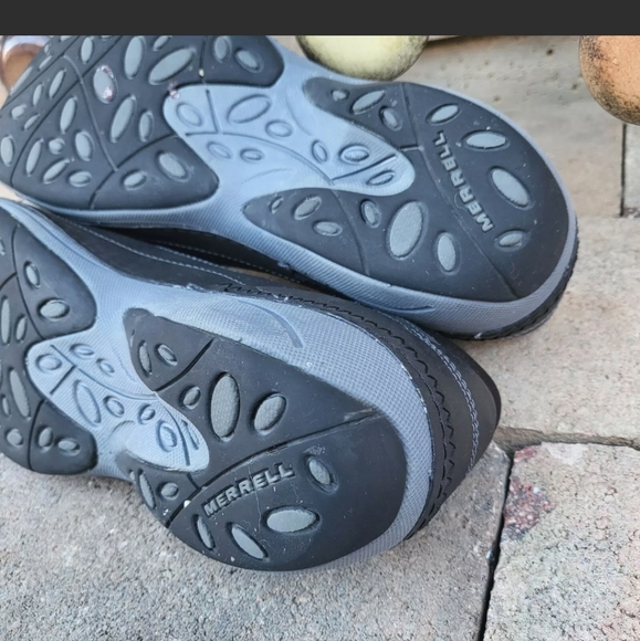 Merrell Women's 9.5 Namak Moc Black Leather Slip On Comfort Shoes J227314C - Picture 10 of 12